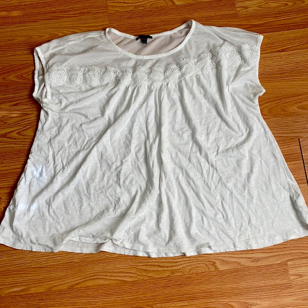 Pure White Lane Bryant Swing Tee